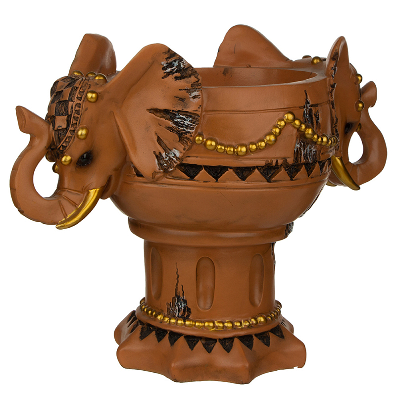 Кашпо Elephant Symbol Коричневый в Нижнем Новгороде | Loft Concept 