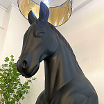 Horse Statue Floor Lamp Большой светильник Черная Лошадь варинант исполнения - 4 | Loft Concept в Нижнем Новгороде