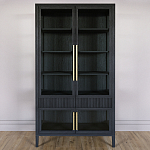 Витрина Primo со стеклянными фасадами и 2 ящиками Черный дуб варинант исполнения - 1 | Loft Concept в Нижнем Новгороде