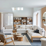 Кресло с каркасом из массива дуба Deniaud Oak Beige Armchair варинант исполнения - 6 | Loft Concept в Нижнем Новгороде