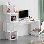 Стол письменный белый с 4-мя открытыми полками BALANCE WHITE варинант исполнения - 2 | Loft Concept в Нижнем Новгороде