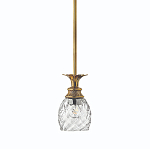 Подвесной светильник цвета латунь с прозрачнымплафоном в форме ананаса Hinkley варинант исполнения - 1 | Loft Concept в Нижнем Новгороде
