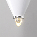 Подвесной светильник светодиодный в виде ряда белых металлических конусов  Herringbone варинант исполнения - 7 | Loft Concept в Нижнем Новгороде