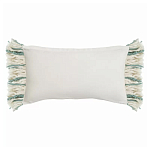 Чехол на подушку мятного цвета с бахромой и объемным узором Ethnic mix варинант исполнения - 4 | Loft Concept в Нижнем Новгороде