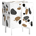 Тумба белая с рисунком Short Graph варинант исполнения - 1 | Loft Concept в Нижнем Новгороде