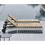 Шезлонг на металлическом каркасе с регулируемой спинкой GUELL Sunbed варинант исполнения - 3 | Loft Concept в Нижнем Новгороде