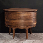 Прикроватный столик из дерева с 2-мя ящиками Moon Walnut Furniture варинант исполнения - 8 | Loft Concept в Нижнем Новгороде