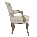 Кресло с изображением сакуры Aubrey Classical Armchair beige flax варинант исполнения - 1 | Loft Concept в Нижнем Новгороде