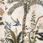 Обои ручная роспись Siam White Metal варинант исполнения - 4 | Loft Concept в Нижнем Новгороде