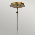 Люстра цвета латунь с 6-ю лампами свечами внутри цилиндрического абажура из черных металлических реек Kichler варинант исполнения - 4 | Loft Concept в Нижнем Новгороде