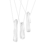 Подвесной светильник белого цвета с 3-мя изогнутыми плафонами Flow Loop варинант исполнения - 1 | Loft Concept в Нижнем Новгороде