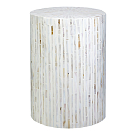 Столик с инкрустацией с перламутровым узором Dominic White варинант исполнения - 1 | Loft Concept в Нижнем Новгороде