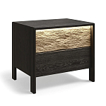 Тумба 2 ящика с подсветкой на рельефном фасаде Warm Industrial варинант исполнения - 4 | Loft Concept в Нижнем Новгороде