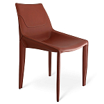 Стул коричневый из искуственной кожи на 4-х ножках Enigma Brown варинант исполнения - 1 | Loft Concept в Нижнем Новгороде