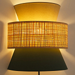 Бра с плетеным декором Bonnie Wicker Green Wall Lamp варинант исполнения - 2 | Loft Concept в Нижнем Новгороде