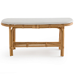 Скамья из ротанга с подушкой Manlio Rattan Bench варинант исполнения - 2 | Loft Concept в Нижнем Новгороде