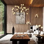 Настольная лампа с ветвями и белыми фарфоровыми цветами Floralis варинант исполнения - 2 | Loft Concept в Нижнем Новгороде