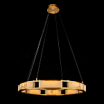 Люстра в виде кольца из натурального камня Golden Alavastor варинант исполнения - 1 | Loft Concept в Нижнем Новгороде
