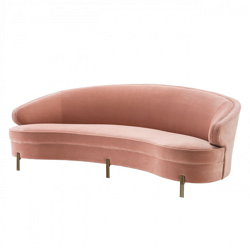 Диван Eichholtz Sofa Pierson nude Бежевый Латунь Диван Eichholtz Sofa Pierson nude Бежевый Латунь в Нижнем Новгороде | Loft Concept