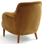 Кресло велюровое золотистого цвета Diaspro Gold  Armchair варинант исполнения - 3 | Loft Concept в Нижнем Новгороде