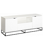 ТВ-тумба белая с  2-мя дверцами и ящиком Strict Lines варинант исполнения - 1 | Loft Concept в Нижнем Новгороде