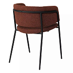 Стул полукруглый мягкий с буклированной обивкой Chair with Boucle Upholstery варинант исполнения - 7 | Loft Concept в Нижнем Новгороде