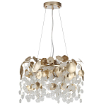 Люстра с декоративными подвесками из прозрачного стекла в форме монеток FAIRYTREE Light варинант исполнения - 2 | Loft Concept в Нижнем Новгороде