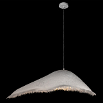 Подвесной светильник с асимметричным волнообразным абажуром и фактурной бахромой по краю Tactile Line варинант исполнения - 13 | Loft Concept в Нижнем Новгороде