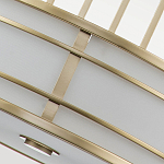 Подвесной светильник цвета латунь с белым матовым плафоном с геометрическим рисунком Feiss варинант исполнения - 5 | Loft Concept в Нижнем Новгороде