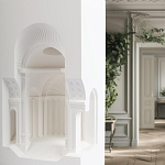 Встраиваемый в стену гипсовый светильник под покраску с арками и рельефными колоннами Antiquity Athena варинант исполнения - 10 | Loft Concept в Нижнем Новгороде