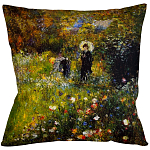 Подушка декоративная с цветочным принтом Impressionism in Color варинант исполнения - 1 | Loft Concept в Нижнем Новгороде
