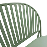 Зелёная скамья из стали Goodwin Metal Bench Green варинант исполнения - 6 | Loft Concept в Нижнем Новгороде