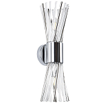 Бра с декором в виде хрустальных и металлических трубочек Nembus Glass Chrome Wall Lamp варинант исполнения - 1 | Loft Concept в Нижнем Новгороде