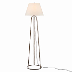 Торшер с конусовидным тканевым абажуром и фактурным каркасом Industrial Profile варинант исполнения - 1 | Loft Concept в Нижнем Новгороде