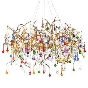 Люстра Droplet Chandelier Multicolor