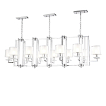 Люстра прямоугольной формы с 12-ю цилиндрическими плафонами из стекла Laurent варинант исполнения - 4 | Loft Concept в Нижнем Новгороде