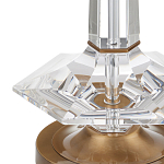 Настольная лампа с прозрачным корпусом и фактурным абажуром Charm and Luxury варинант исполнения - 1 | Loft Concept в Нижнем Новгороде