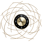 Часы настенные из металла с чёрным циферблатом Current Time варинант исполнения - 1 | Loft Concept в Нижнем Новгороде