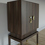 Кабинетный шкаф Elsa Dreams Walnut с 2-мя ящиками варинант исполнения - 5 | Loft Concept в Нижнем Новгороде