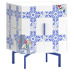 Тумба на синих ножках Short Re Rblue варинант исполнения - 1 | Loft Concept в Нижнем Новгороде