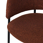Стул полукруглый мягкий с буклированной обивкой Chair with Boucle Upholstery варинант исполнения - 8 | Loft Concept в Нижнем Новгороде