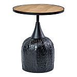 Приставной столик с факутрным черным основанием Ethiopia варинант исполнения - 1 | Loft Concept в Нижнем Новгороде