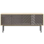 Длинная тумба с зеркальным декором Serena варинант исполнения - 7 | Loft Concept в Нижнем Новгороде