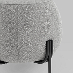 Пуф в ткани букле серого цвета Pikelet варинант исполнения - 3 | Loft Concept в Нижнем Новгороде