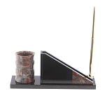 Настольный письменный набор из яшмы с часами Manager Organizer варинант исполнения - 3 | Loft Concept в Нижнем Новгороде