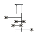 Каркасная люстра Balance варинант исполнения - 1 | Loft Concept в Нижнем Новгороде