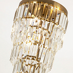 Многоярусная люстра с прямоугольными хрустальными подвесками Allard Crystal Chandelier варинант исполнения - 2 | Loft Concept в Нижнем Новгороде