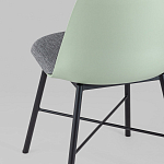 Стул из прочного пластика на металлическом основании Anora Green  варинант исполнения - 6 | Loft Concept в Нижнем Новгороде