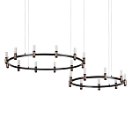 Люстра подвесная с цилиндрическими плафонами на двух круглых подвесах  Arnaut Light варинант исполнения - 1 | Loft Concept в Нижнем Новгороде