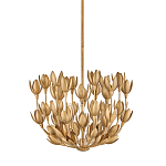 Люстра золотого цвета из множества металлических лепестков в форме тюльпанов Hinkley варинант исполнения - 1 | Loft Concept в Нижнем Новгороде